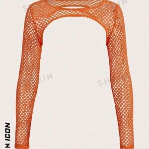 Orange mesh sleeve